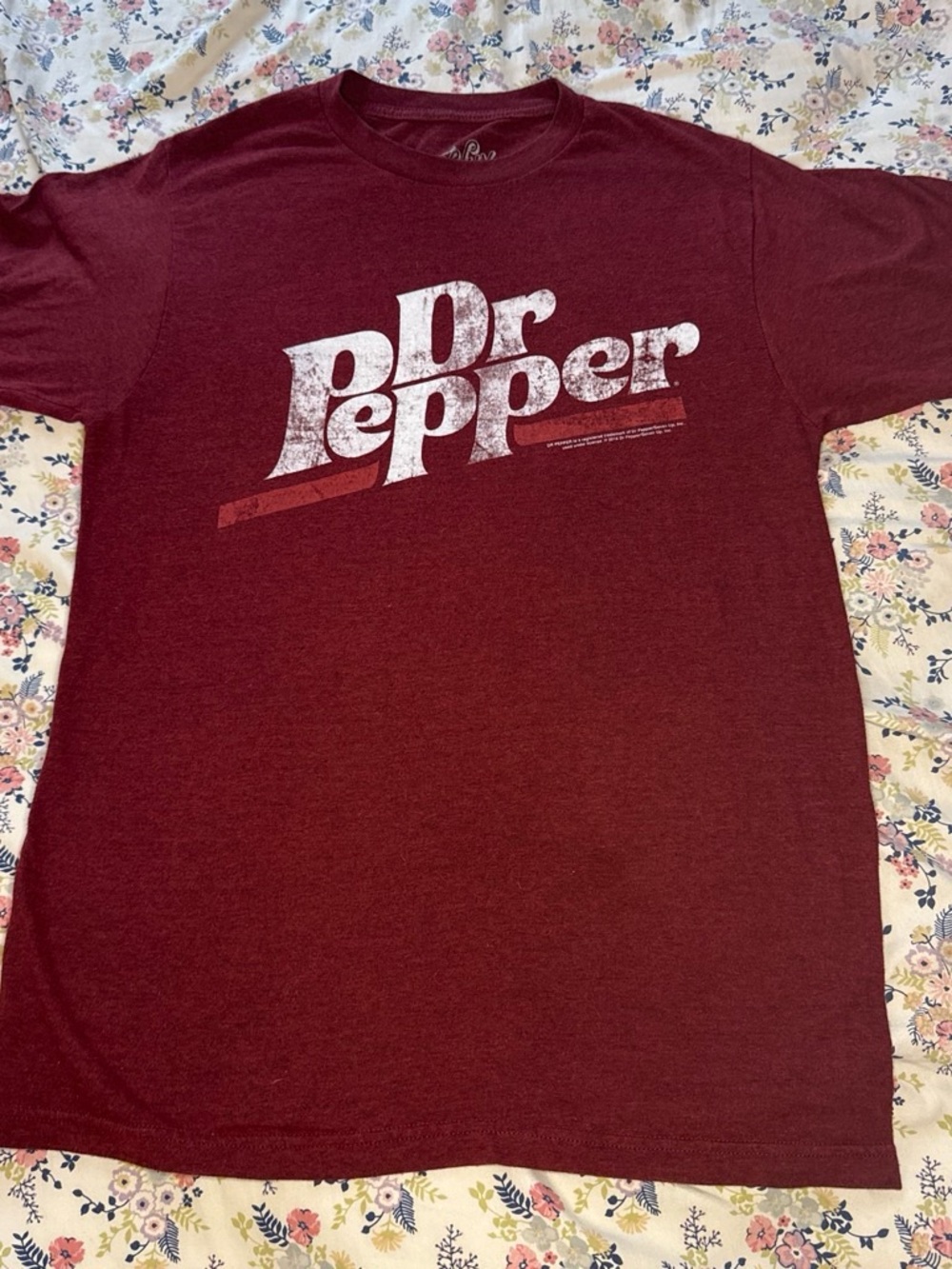 Dr Pepper Maroon Short Sleeve Graphic Tee